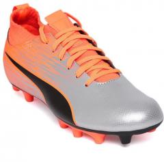Puma Silver Toned Evoknit Ftb Ii Fg Jr Football Shoes boys