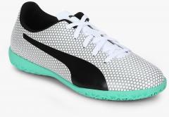 Puma Spirit IT Jr White/Grey/Black Indoor Sports Shoes boys