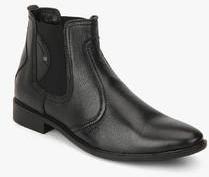 Red Chief Black Chelsea Boots men