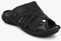 Red Chief Black Slippers men