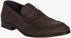 Red Tape Coffee Brown Leather Regular Loafers men