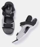 Roadster Black & Grey Colourblocked Sports Sandals men