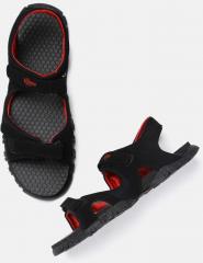Roadster Black & Red Sports Sandals men