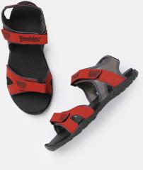 Roadster Red & Grey Sports Sandals men