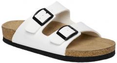 Ruosh White Leather Comfort Sandals women