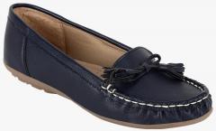 Scentra Black Synthetic Regular Loafers women