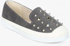 Shoe Couture Grey Studs Moccasins women