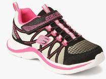 Skechers Swift Kicks Color Spark Black Running Shoes girls