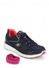 Skechers Synergy Front Row Navy Blue Running Shoes women