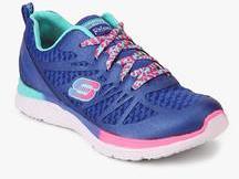 Skechers Valeris Firelite Blue Running Shoes girls