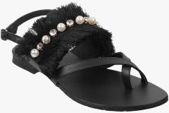 Sole Head Black Comfort Sandals women