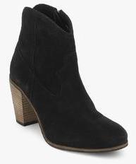 Superdry Alice Western Black Ankle Length Boots women