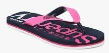 Superdry Scuba Faded Logo Pink Flip Flops women
