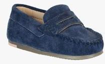 Teddy Toes Navy Blue Loafers boys