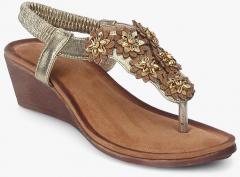 Tresmode Golden Sandals women