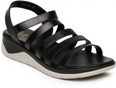 Tresmode Women Black Solid Sandals