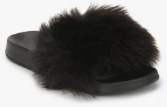 Truffle Collection Black Room Slippers women