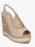 Truffle Collection Nude Solid Peep Toes women