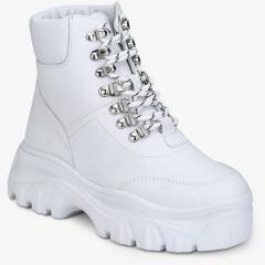 Truffle Collection White Heeled Boots women