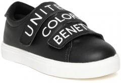 United Colors Of Benetton Black Synthetic Sneakers boys