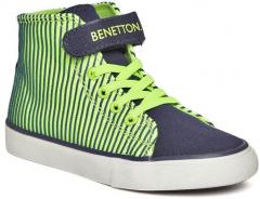 United Colors Of Benetton Fluorescent Green Synthetic Sneakers girls
