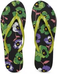 United Colors Of Benetton Green Thong Flip Flops women