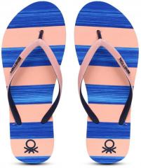 United Colors Of Benetton Peach Flip Flops women