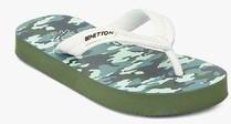 United Colors Of Benetton White Flip Flops boys