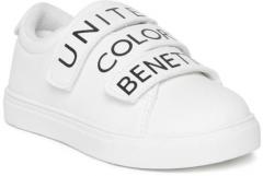 United Colors Of Benetton White Synthetic Sneakers boys