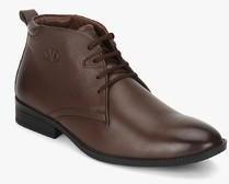 Valentino Amazona Brown Derby Boots men