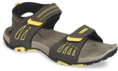 Yuuki Olive Green & Yellow Sports Sandals men