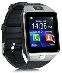 ANIMATE DZ09 31 Bluetooth with Built in Sim card and memory slot Compatible All Android Mobiles Black Smartwatch