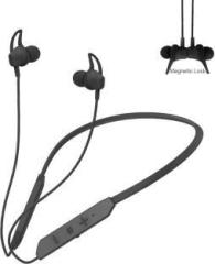 Any Kart Sweat Resistant Bluetooth Magnetic Neckband with Mic Playtime, Call Vibration Smart Headphones