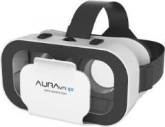 Auravr Go Virtual Reality VR Headset with inbuilt clicker button and bigger adjustable lenses