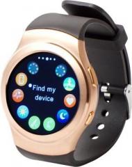 Bingo C4 Golden With Grey Strap Sim Enable Feature Full Display Screen Touch Smartwatch