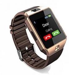 E LIVE DZ09 4g calling health notifier Gold and Black Smartwatch
