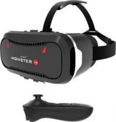 Irusu MONSTER VR headset with remote controller and built in touch button.Best VR Headset Box for all VR supported mobiles