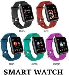 Ykarn Trades VI112_ID116 Digital Fitness Tracking, Step Count Smart Watch Black