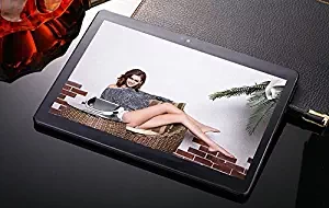 BEESCLOVER 10.1 inch IPS High Definition Screen Tablet PC Android Quad Core 4+64GB HD WiFi 3G Phablet Black UK Plug