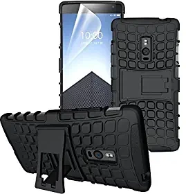 HITFIT Defender Case Hybrid Hard Back Case with Kickstand for Nokia 6