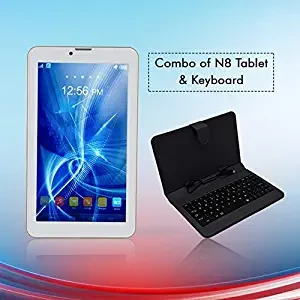 IKALL N8 7 Inch, 3G WiFi Android Calling Tablet with Keyboard