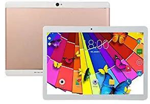ShiningLove 10 Inch Tablet Android 8.0 6+64GB Tablet PC with TF Card Slot and Dual Camera Rose Gold UK Plug