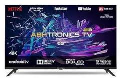 Abhtronics 65 inch (164 cm) DQ Bezelless Smart Android 4K Ultra HD LED LED TV