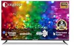 Cellecor 32 inch (80 cm) Certified with Voice Remote (E32X) Smart Android Full HD LED TV