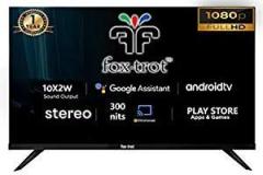 Fox trot 32 inch (80 cm) 1080p Certified with Double Stereo Speaker (Black) Android Smart Full HD LED TV