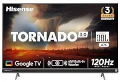 Hisense 55 inch (139 cm) Tornado 3.0 Series Google 55A7K (Black) | with 3 Years Warranty Smart 4K Ultra HD LED TV