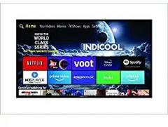 Indicool 55 inch (139 cm) AI55UHC01S (Black) (2021 Model) Smart Android 4K Ultra HD LED TV