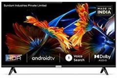 Sundum 32 inch (80 cm) with SRS Surround Sound 4 Star Rated Energy Efficient (Premium, Black, 32 ) Smart Android Smart HD LED TV