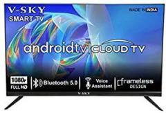 V sky 43 inch (108 cm) Cloud with Voice Remote and Bluetooth 43EK7900 (Black) Smart Android Full HD LED TV