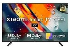 Xiaomi 43 inch (108 cm) X Series L43M7 A2IN (Black) Smart Android 4K Ultra HD LED TV